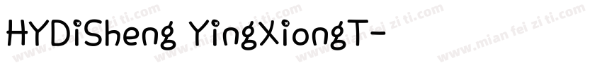 HYDiSheng YingXiongT字体转换
